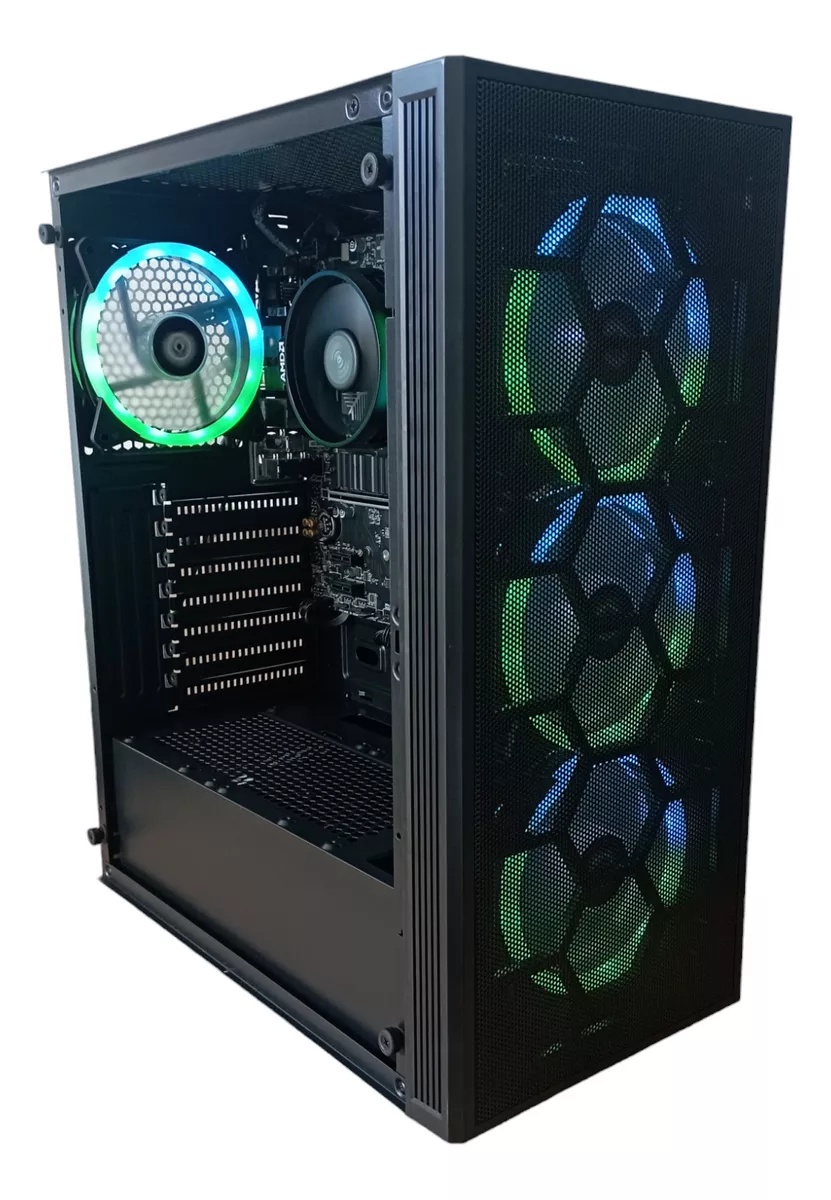 Pc Gamer Rgb Gg Barata Ryzen 5 5600g Ram 16gb 480gb Ssd 80+