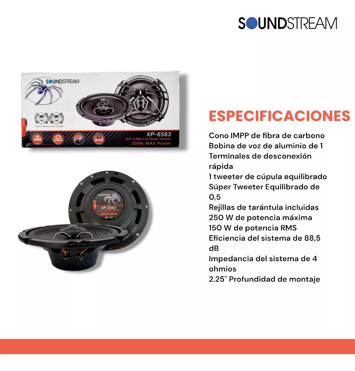 kit Autoestéreo Bluetooth 1 Din + Bocinas 6.5 + Bocinas 6x9