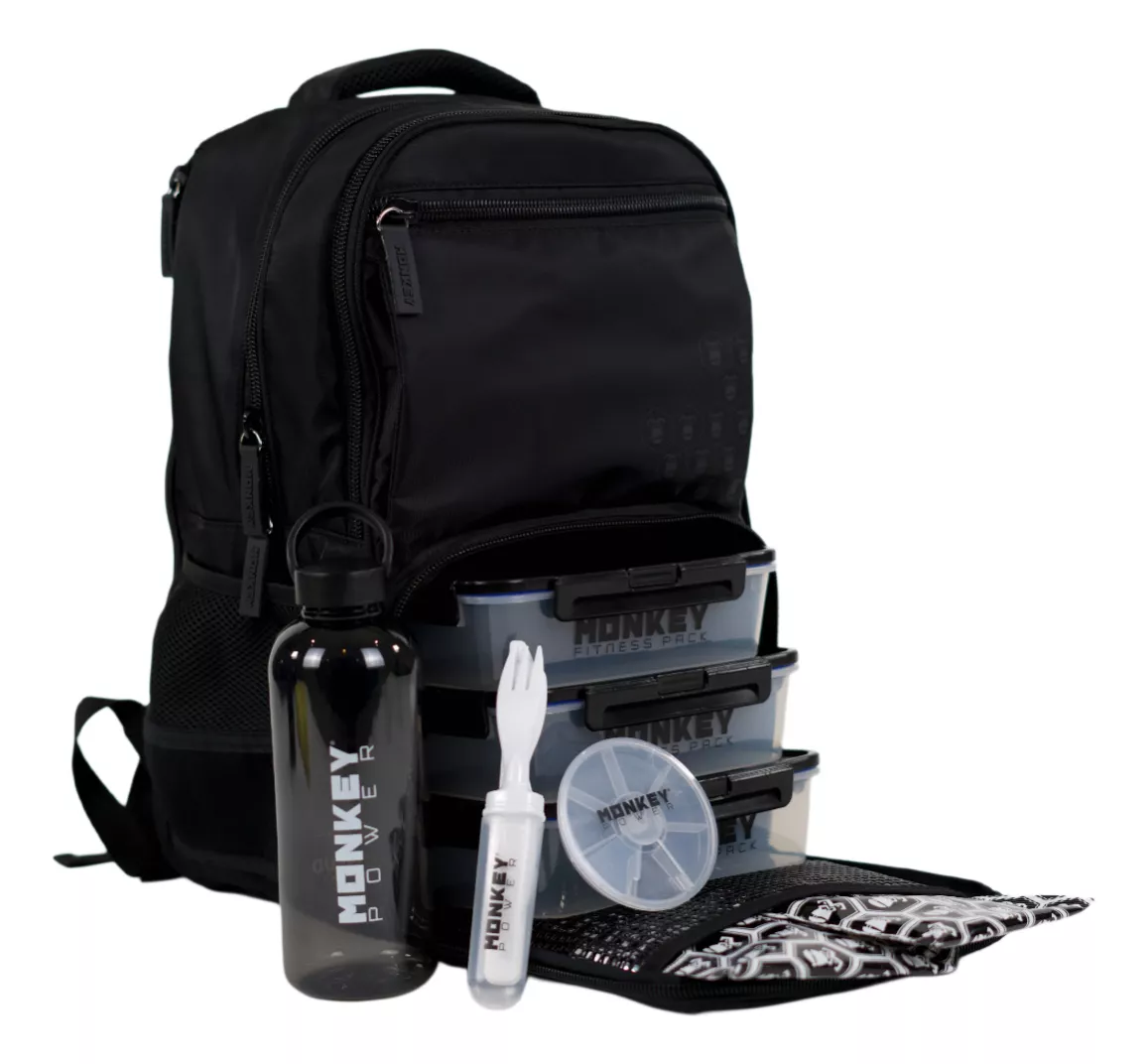 Mochila Fitness paquete Monkey Power Desmontable Recipientes