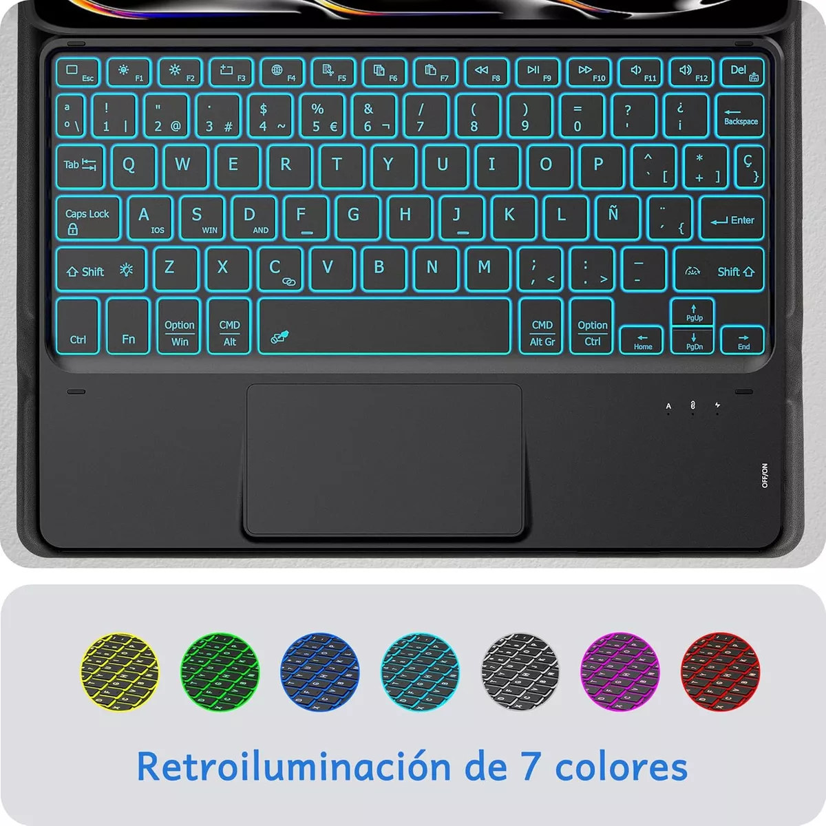 Funda Con Teclado, Mouse+lapiz Para iPad 10.2 9ª/8ª/7ª Gen