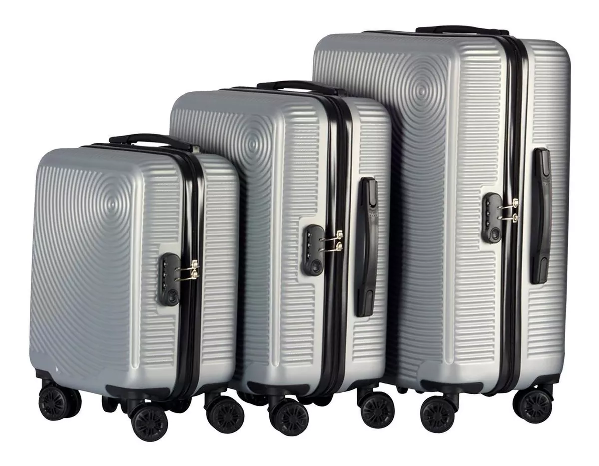 Juego De 3 Maletas De Viaje Travel Elite, Diferentes Tamaños