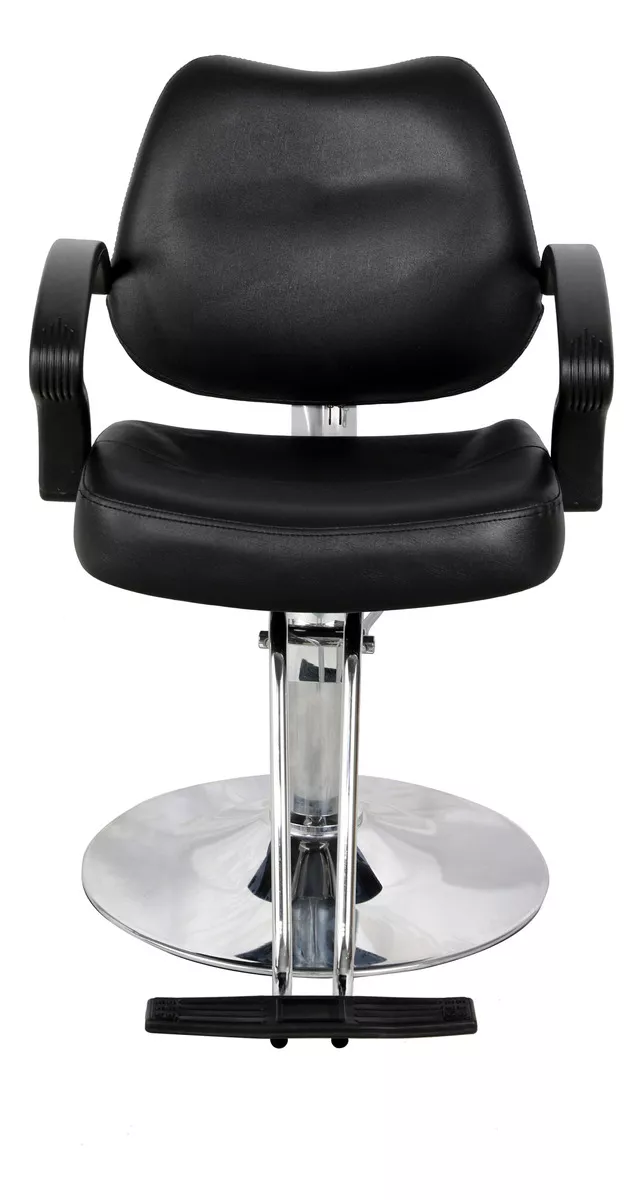 Silla Barbero Estetica Salon Estilista Hidraulico Girtatoria color Negro Forma de la base Redonda Tipo de respaldo Reclinable