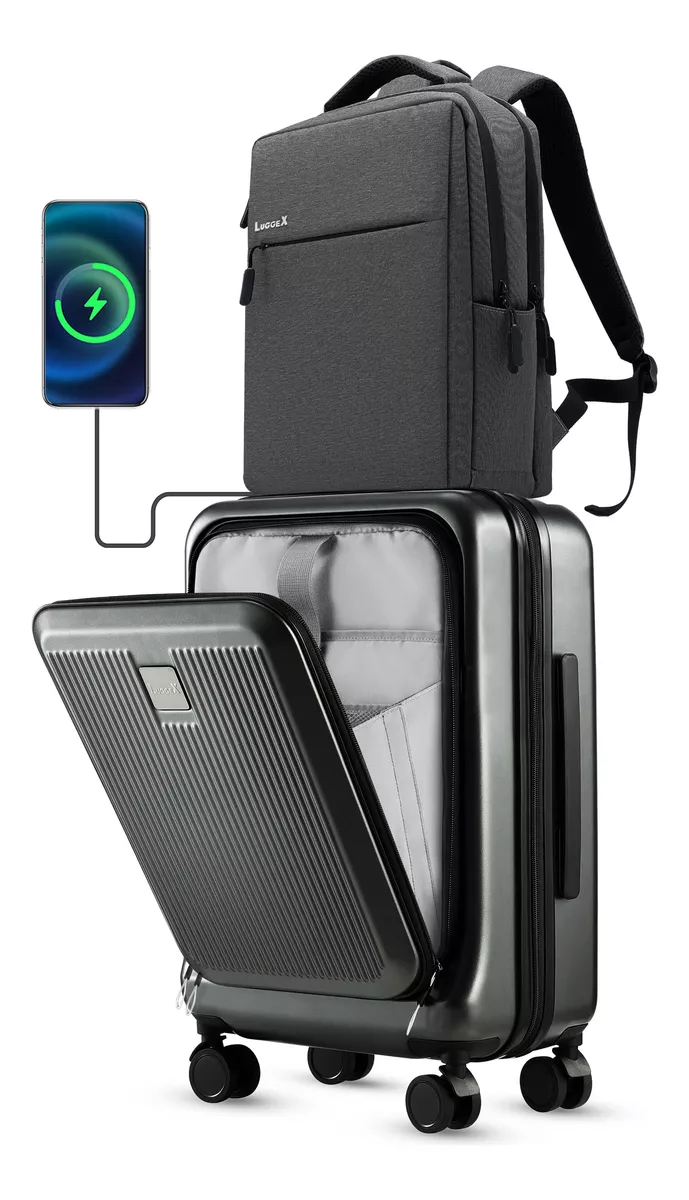 Maleta De Mano Con Mochila Laptop Equipaje Cabina Viaje Tsa