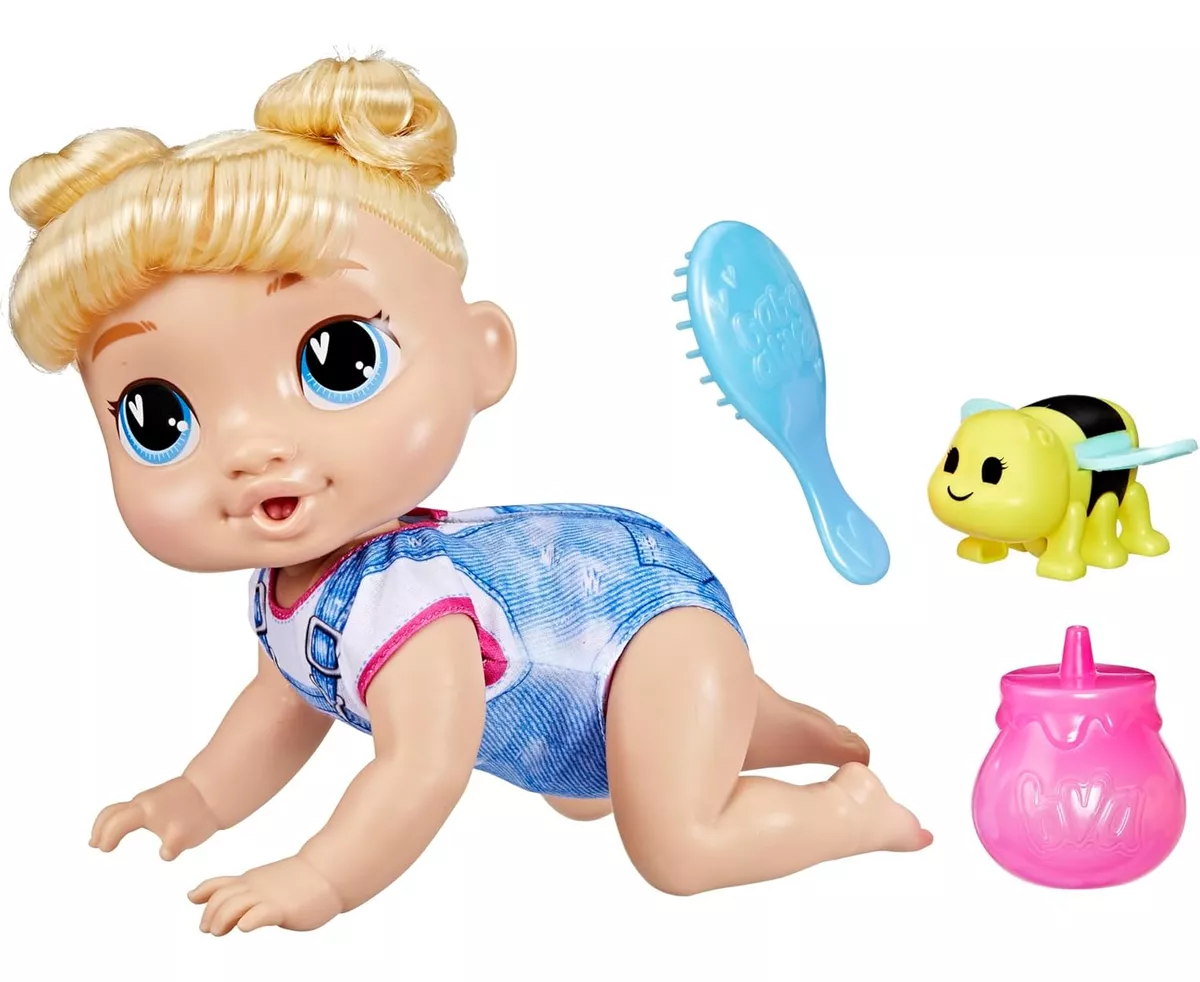 Baby Alive Harper Hugs Set Muñeca Electrónica Pelo Rubio