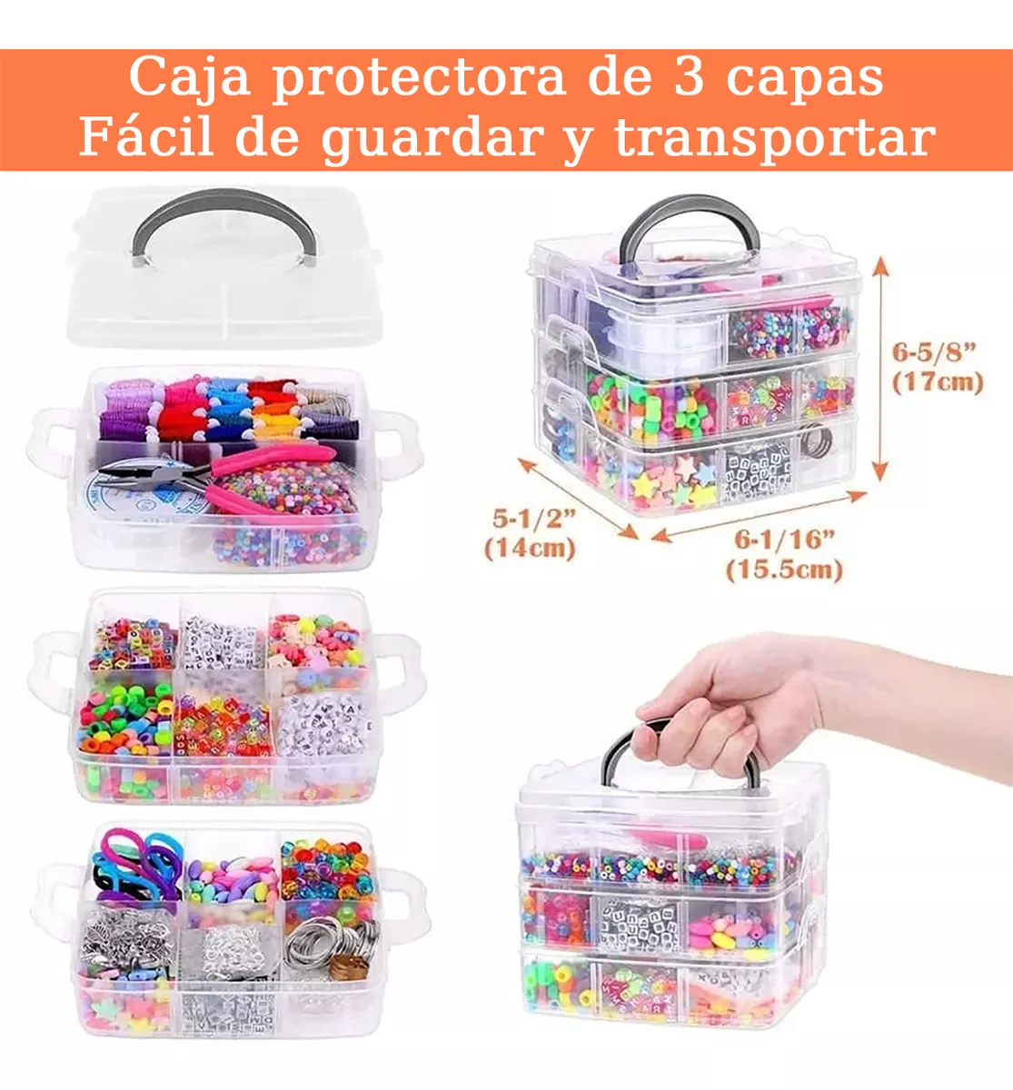 kit De Fabricación De Joyas De Pulsera Diy De 4655 Piezas