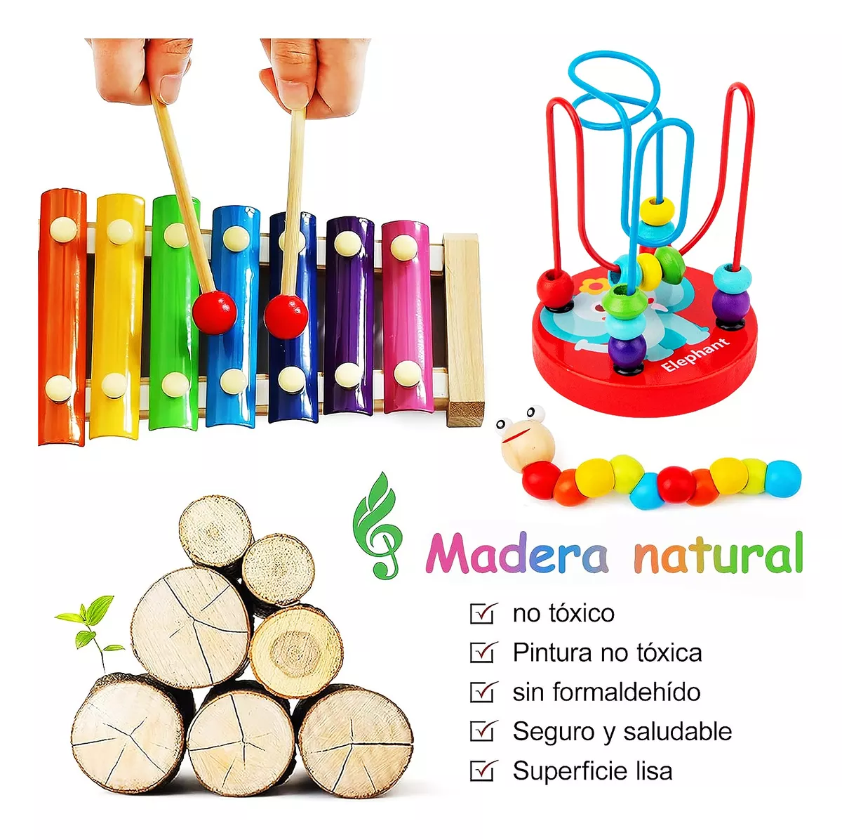 Paquete Didáctico Infantil Estimula Temprana Juguete 8piezas