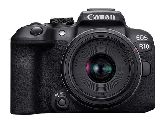 Cámara Canon Mirrorless Eos R10 Rf-s18-45mm F4.5-6.3 Is Stm color Negro