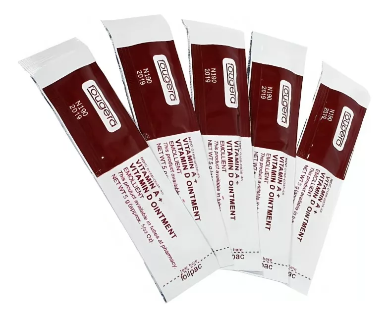 Crema Fougera Vitamina A, D Tatuaje Microblading 100 Pzs