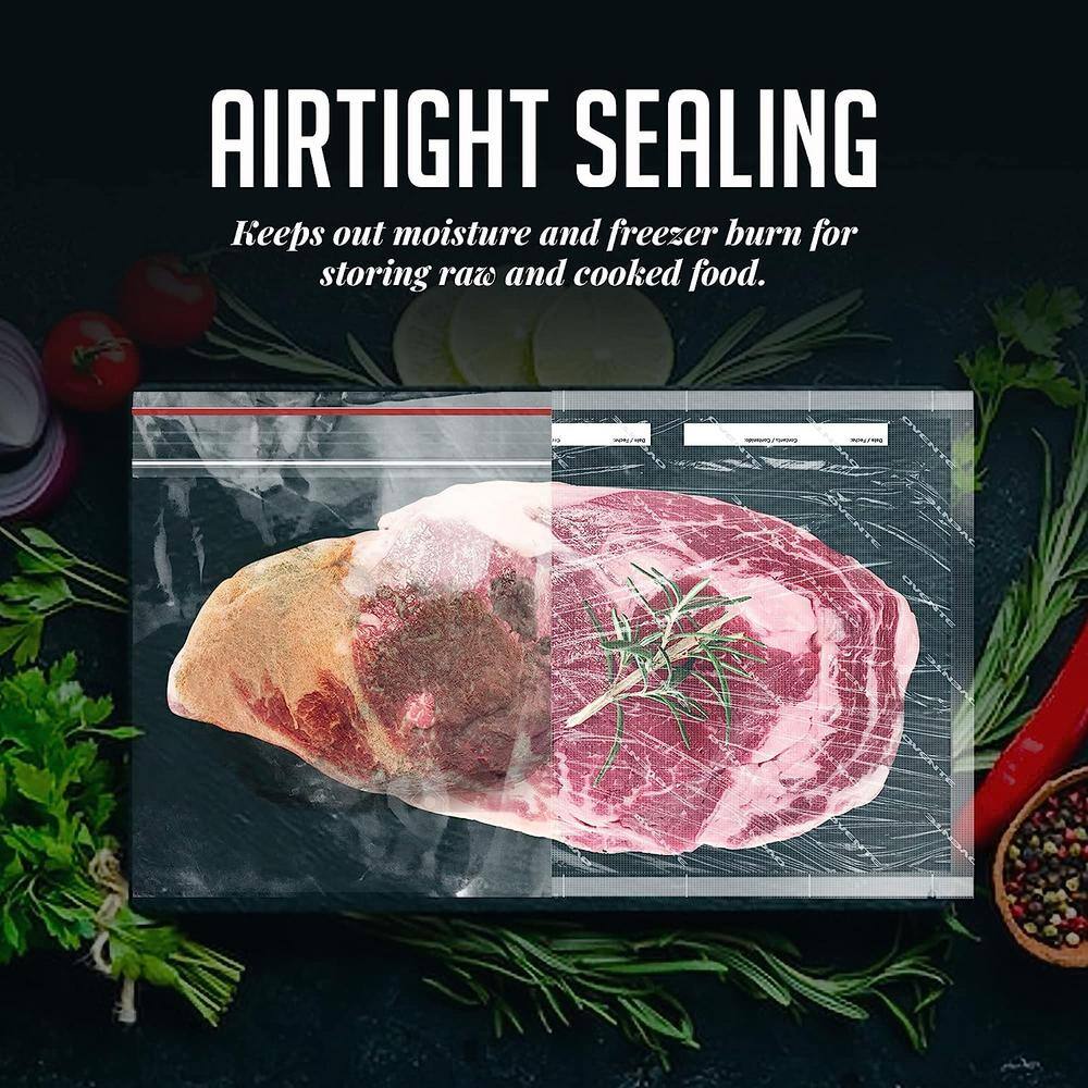 OVENTE Vacuum Sealer Roll 11 in. x 16 ft., Food Vacuum Sealer Heavy Duty, BPA-Free Airtight Food Storage, Pack of 2 ACPSVRG1116 ACPSVRG1116