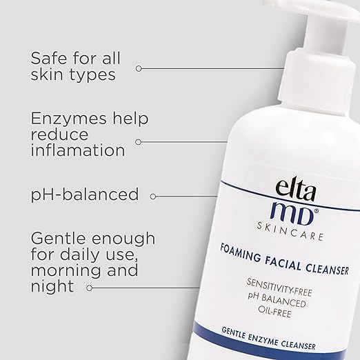 EltaMD Foaming Facial Cleanser, Gentle Foaming Face Wash and Makeup Remover 7 OZ - Verve BeautyEltaMD Foaming Facial Cleanser, Gentle Foaming Face Wash and Makeup Remover 7 OZOil Free, Helps Reduce Skin Inflammation, Removes Dead Skin Cells and Skin Impurities, Safe for All Skin Types$36.00EltaMD 泡沫洁面乳