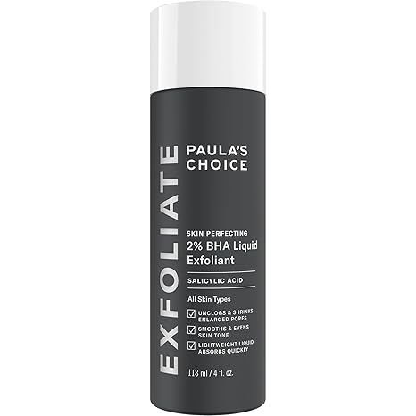 Paulas Choice--SKIN PERFECTING 2% BHA Liquid Salicylic Acid Exfoliant--Facial Exfoliant for Blackheads, Enlarged Pores, Wrinkles & Fine Lines, 4 oz Bottle - Verve BeautyPaulas Choice--SKIN PERFECTING 2% BHA Liquid Salicylic Acid Exfoliant--Facial Exfoliant for Blackheads, Enlarged Pores, Wrinkles & Fine Lines, 4 oz Bottle$32.00Paula's Choice 液体水杨酸去角质剂