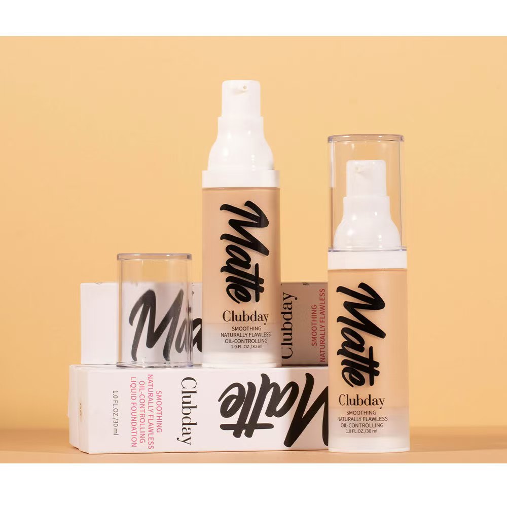 Clubday 8-color matte foundation makeup acne marks concealer long-lasting waterproof oil-control liquid foundation - Verve BeautyClubday 8-color matte foundation makeup acne marks concealer long-lasting waterproof oil-control liquid foundation$19.90Clubday粉底液