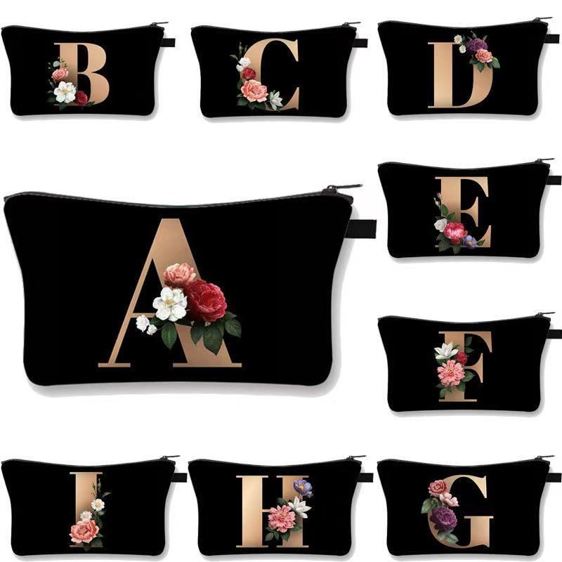 26 English printed polyester dumpling cosmetic bag multifunctional storage wash handbag female - Verve Beauty26 English printed polyester dumpling cosmetic bag multifunctional storage wash handbag femalePlease note the style you need when ordering.$15.0026英文字母包