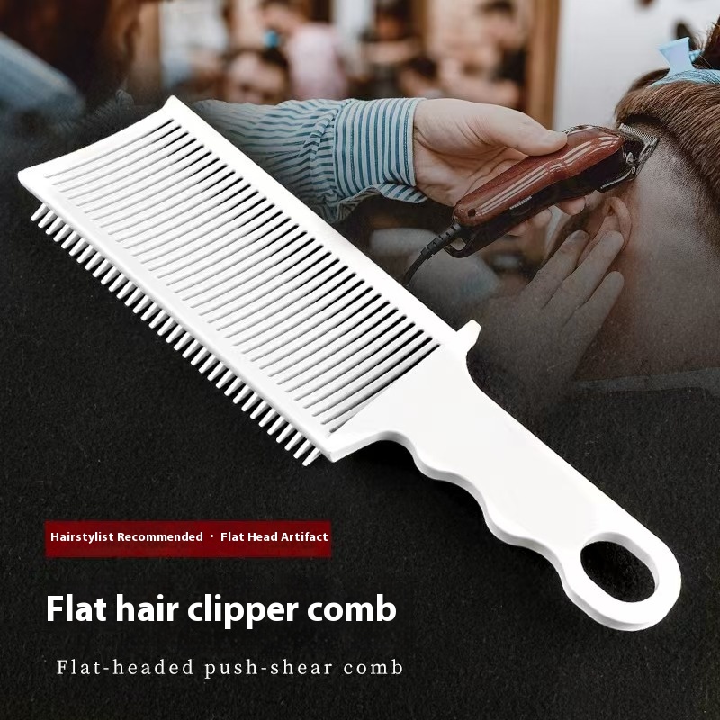Men's hair cutting comb flat head comb barber shop anti-static trimming hair clipper hair straightening comb - Verve BeautyMen's hair cutting comb flat head comb barber shop anti-static trimming hair clipper hair straightening comb$9.90男士平头梳