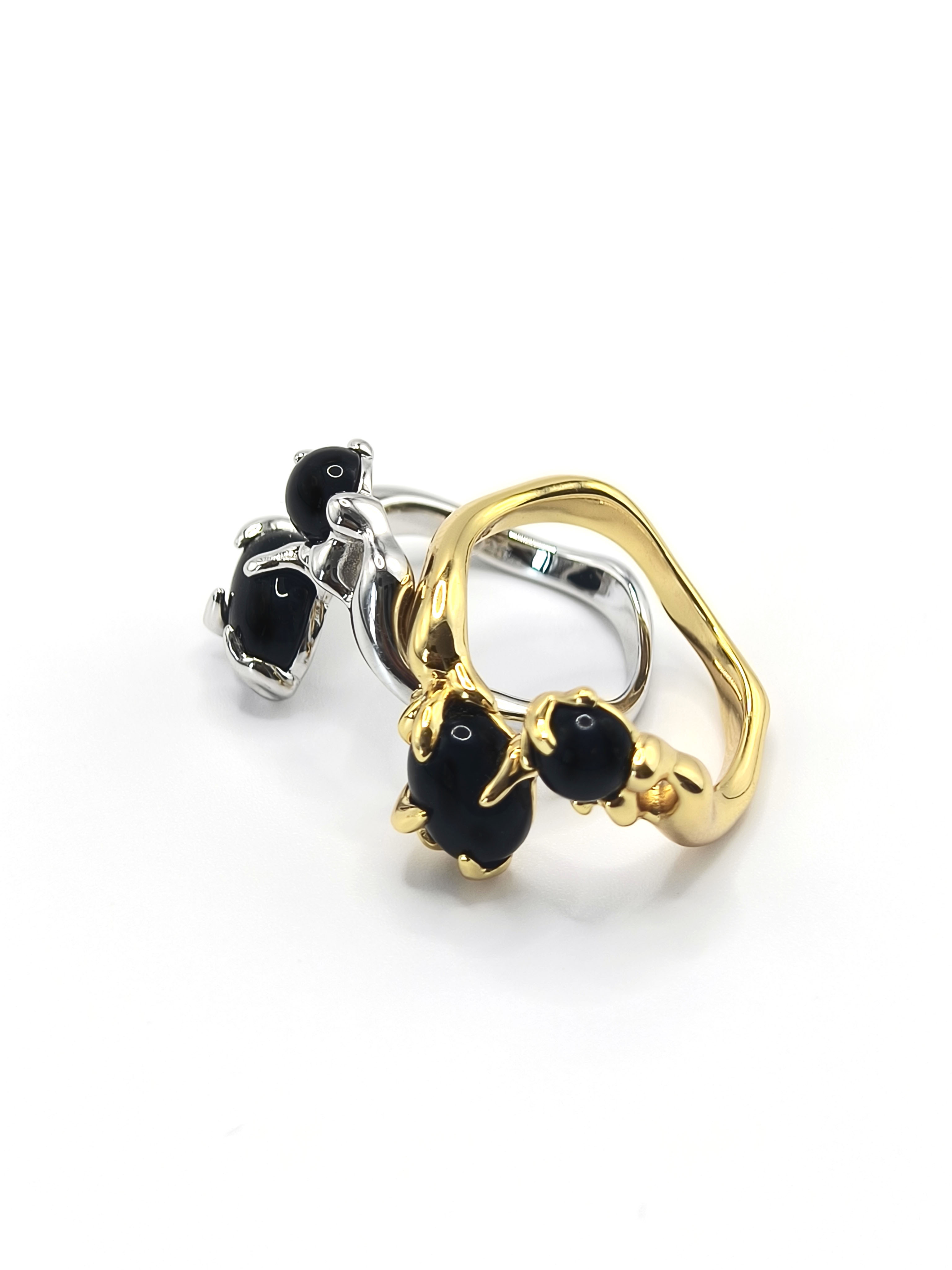 S925 Sterling silver agate ring