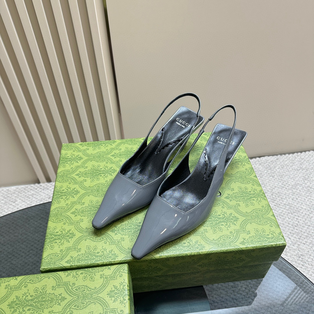 Gucci Square Toe Strappy Sandals Slide Sandal