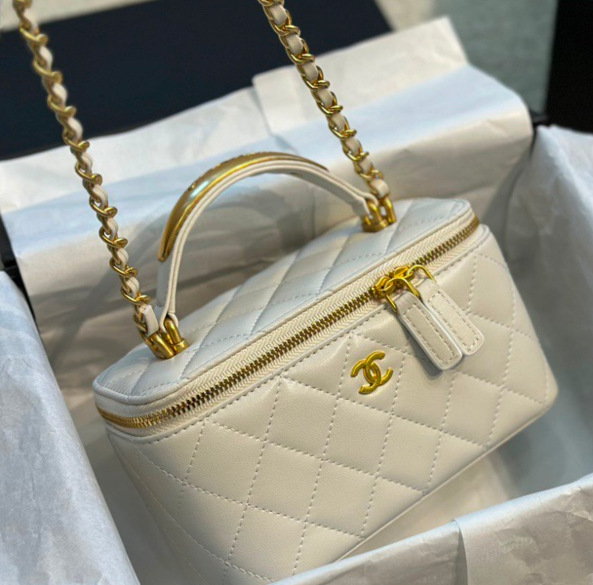 Chanel 22B Metal Handle Makeup Box