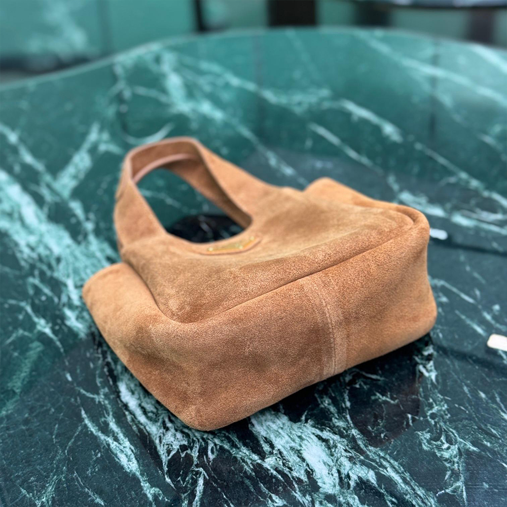 Prada mini suede tote bag
