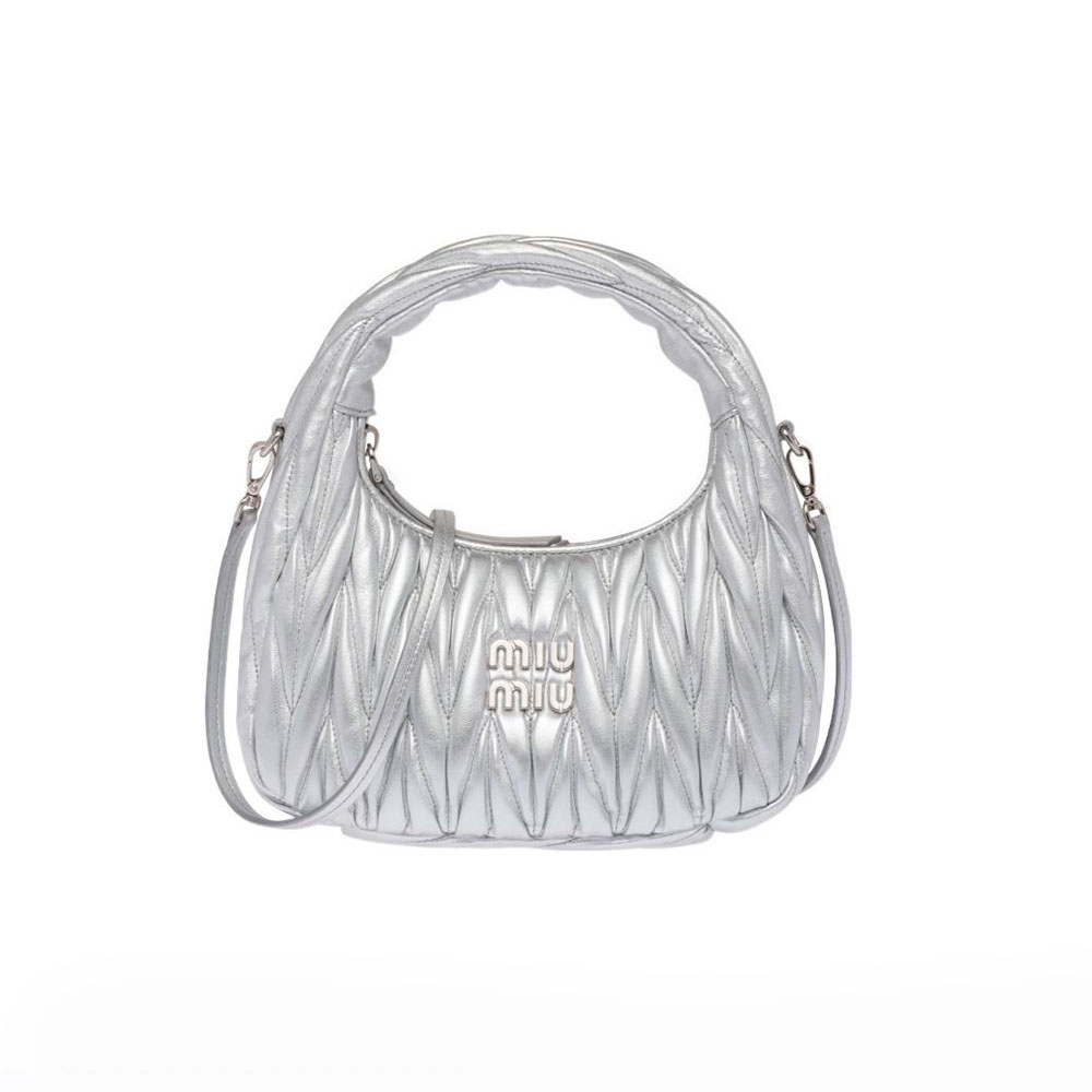 MIU MIU Wander matelassé hobo bag Mini&Small