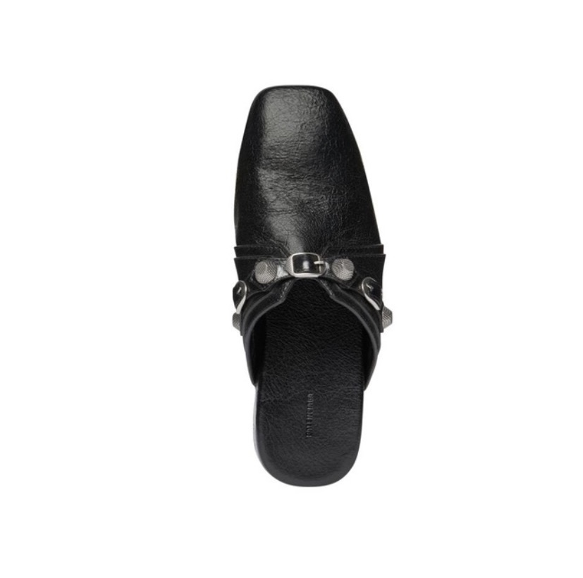 Balenciaga  Cagole  Leather Sandals Slide Sandal