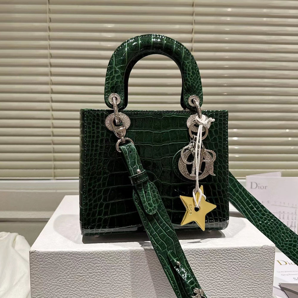 DIOR Lady Dior Diamond Buckle Bag