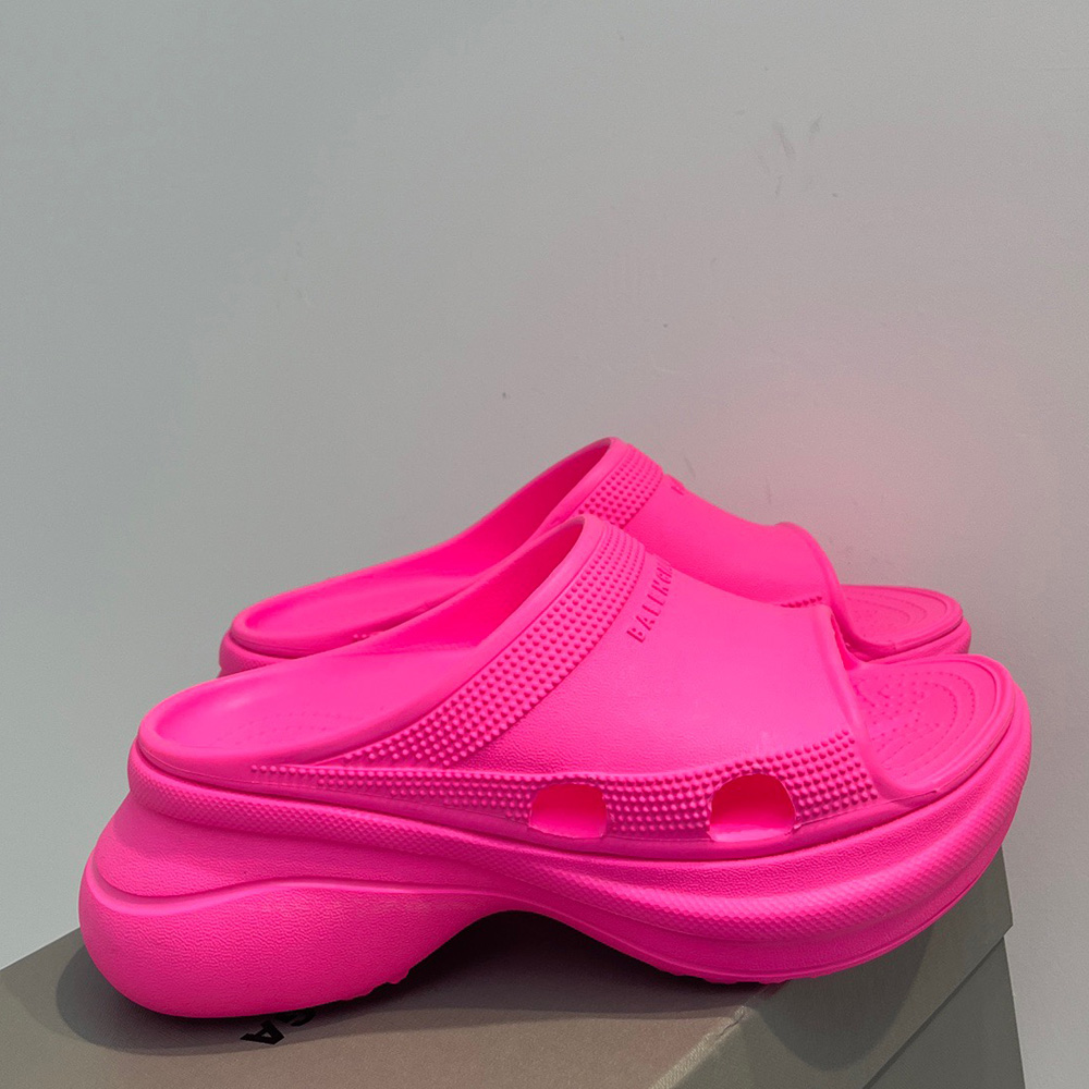 Balenciaga Pool Crocs Rubber Platform Slippers  Slide Sandal