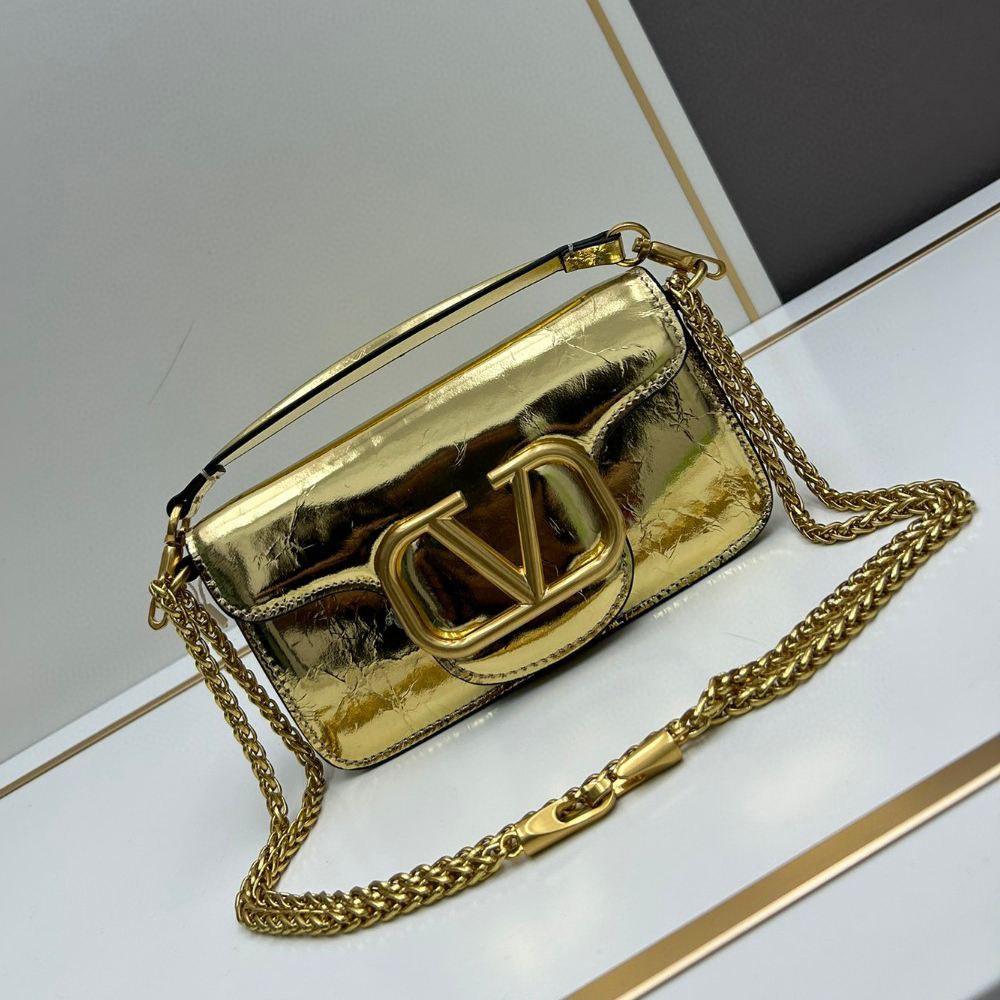Valentino GARAVANILOcò Metallic Calfskin Bag