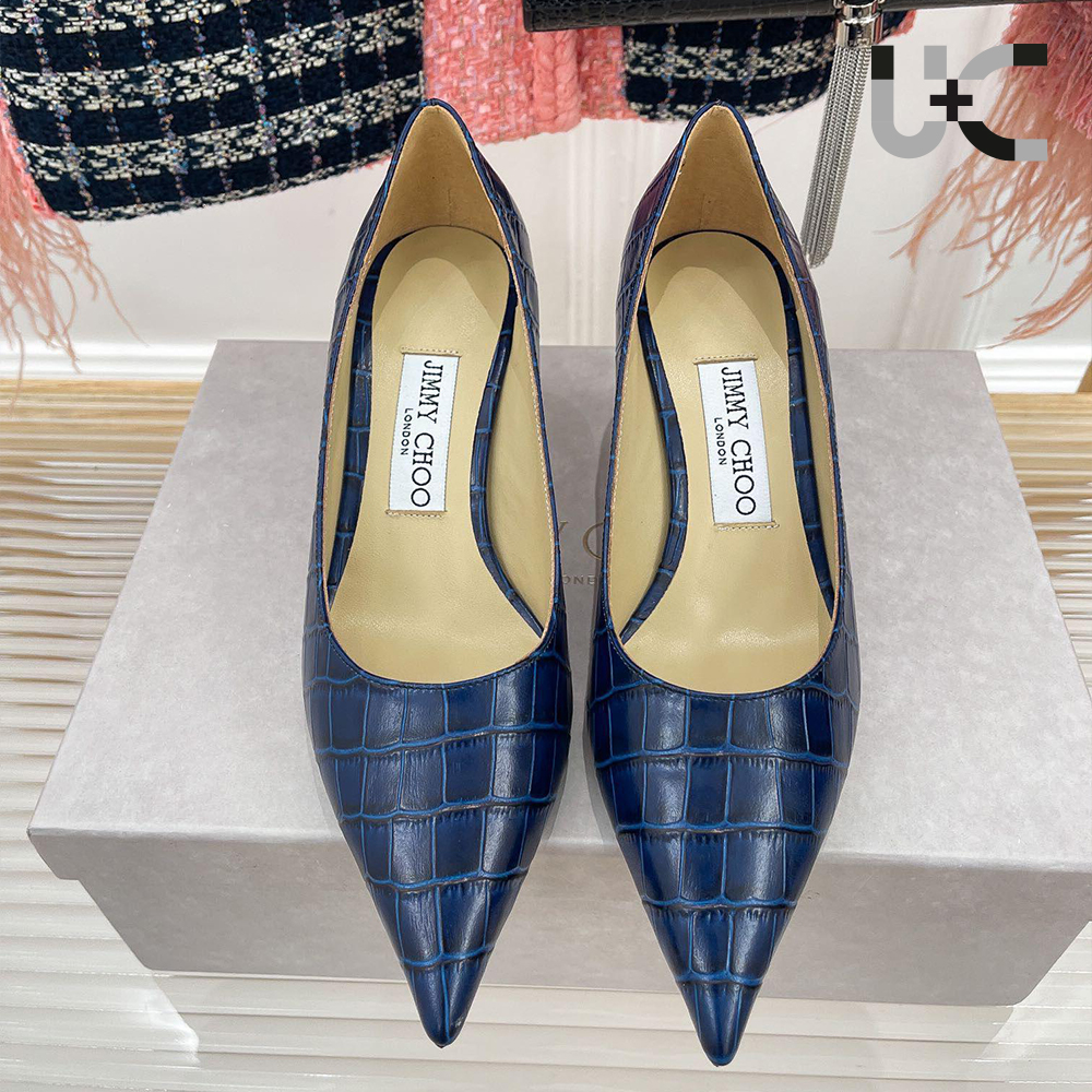 Jimmy Choo Classic Stone Print Heels