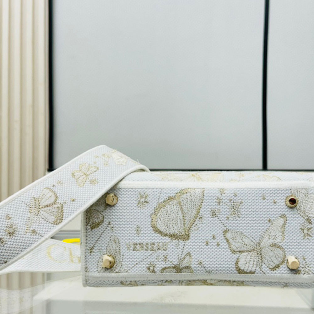 Dior The LADY D-LITE Bag MM-Butterfly Zodiac