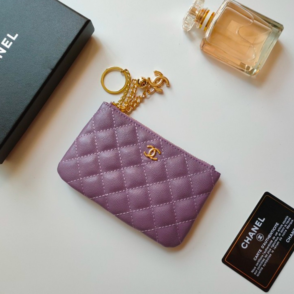 Chanel Pendant Zipper Coin Wallet