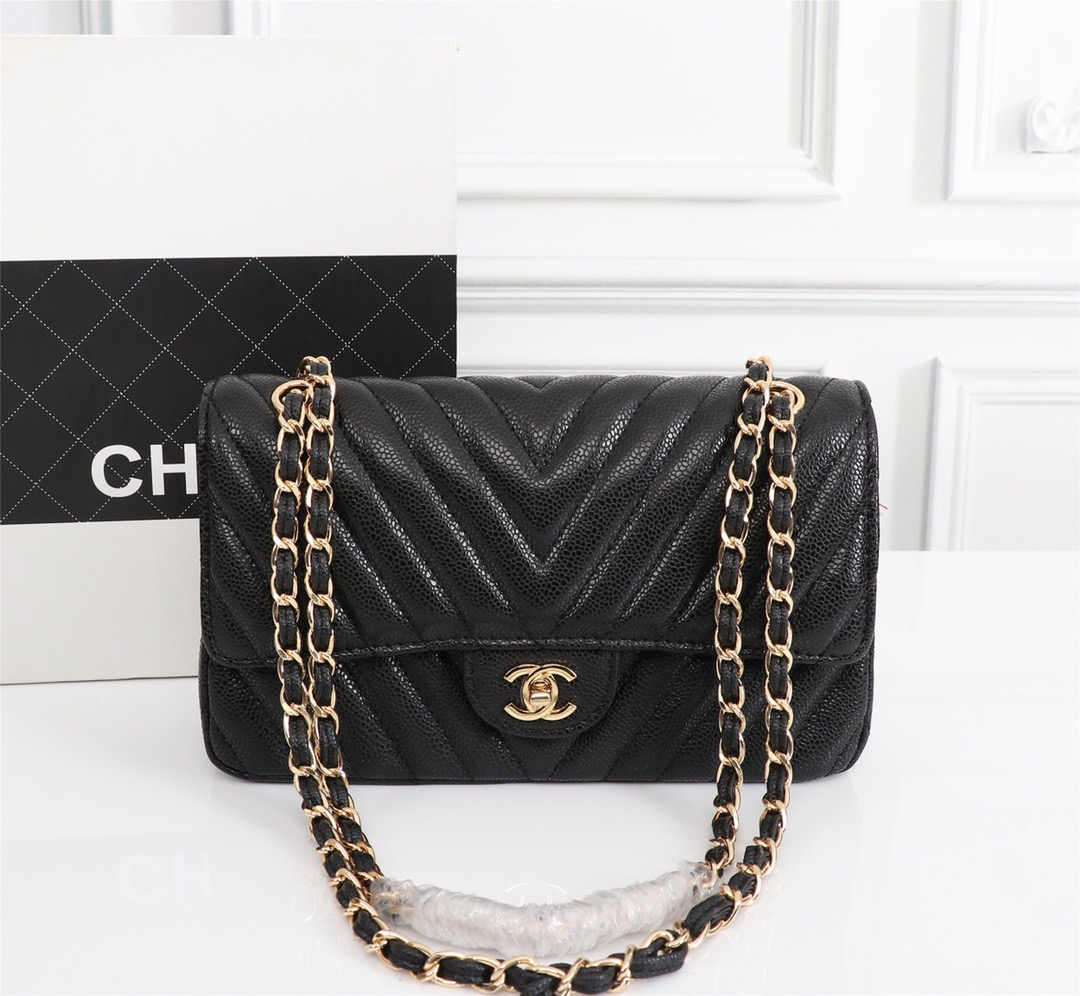Chanel Clacssic Flap CF Chain Shoulder Strap Bag