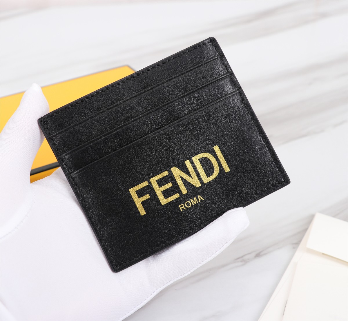 FENDI Leather Card Holder