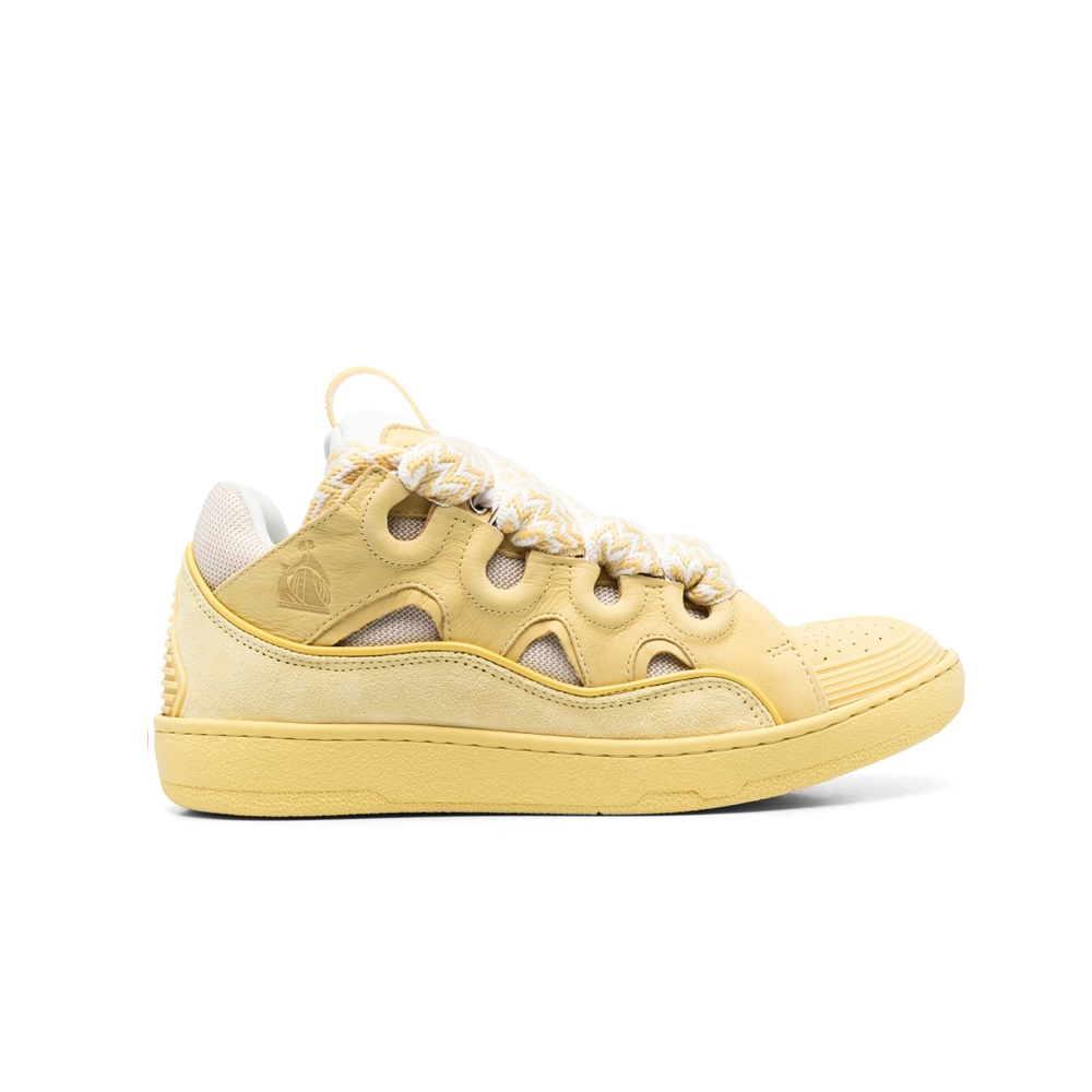 Lanvin LEATHER CURB SNEAKERS
