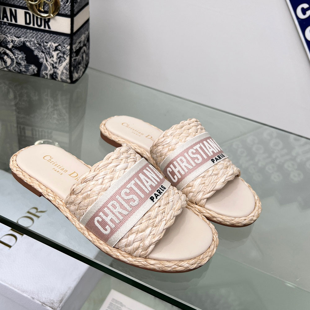 Dior  knit Word Comfortable Fashion Flip-flops  Slide Sandal