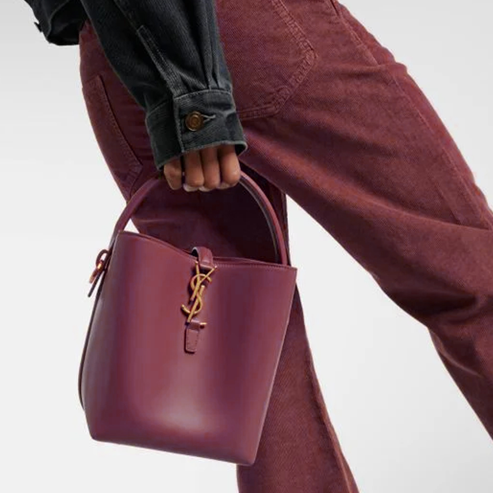 Saint Laurent YSL LE 37 Small in Shiny Leather