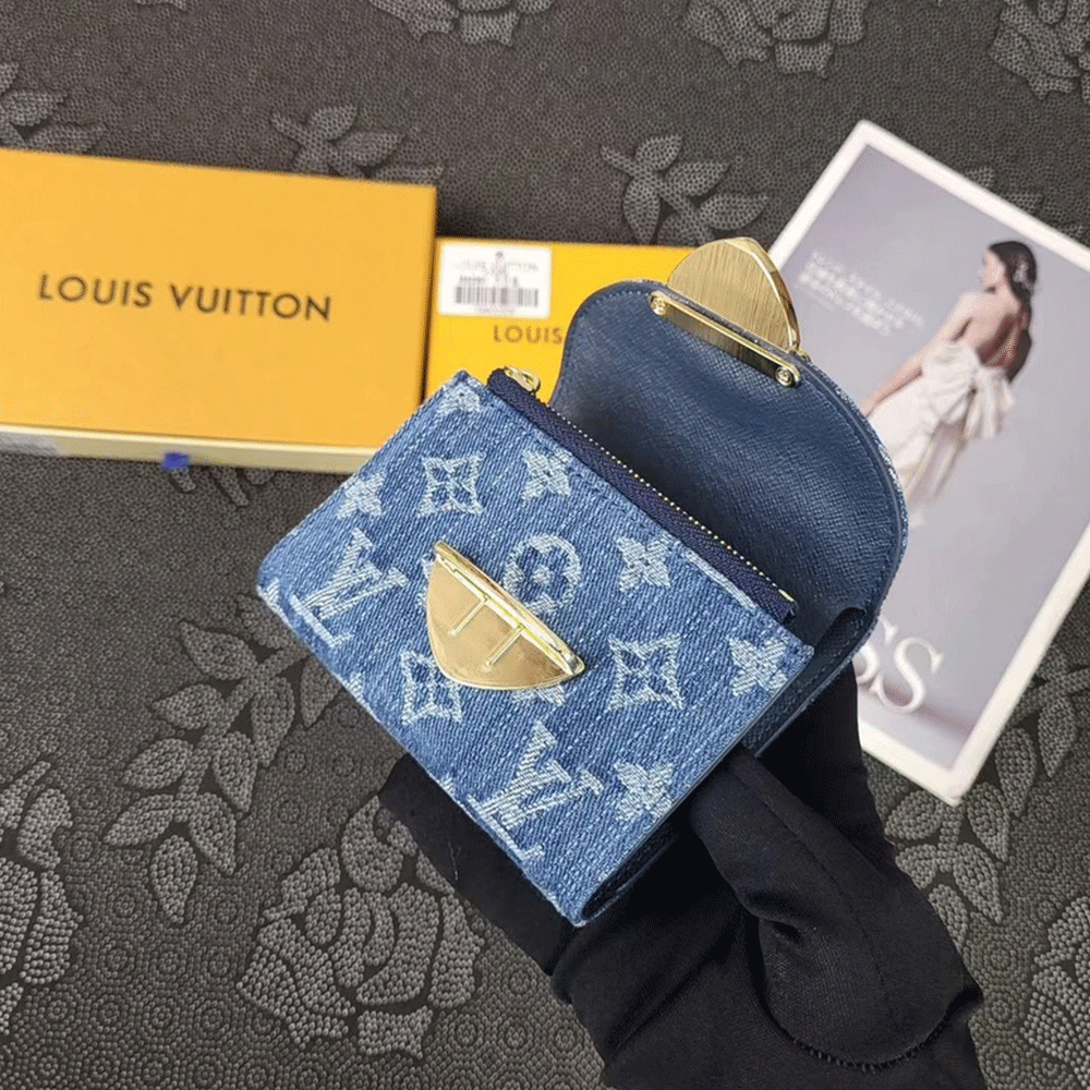 Louis Vuitton LV Monogram Jacquard Denim Money Clip