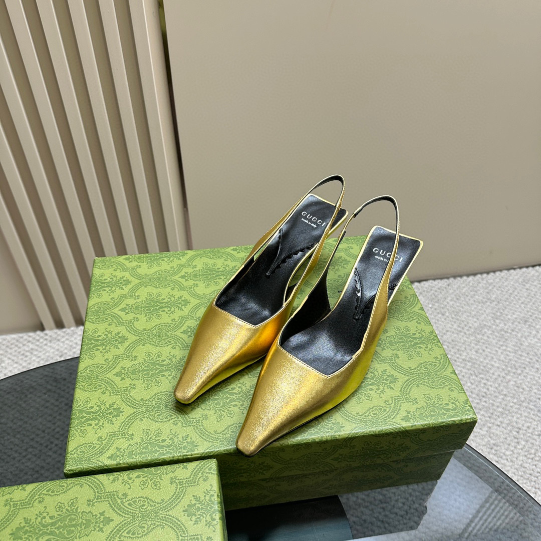 Gucci Square Toe Strappy Sandals Slide Sandal