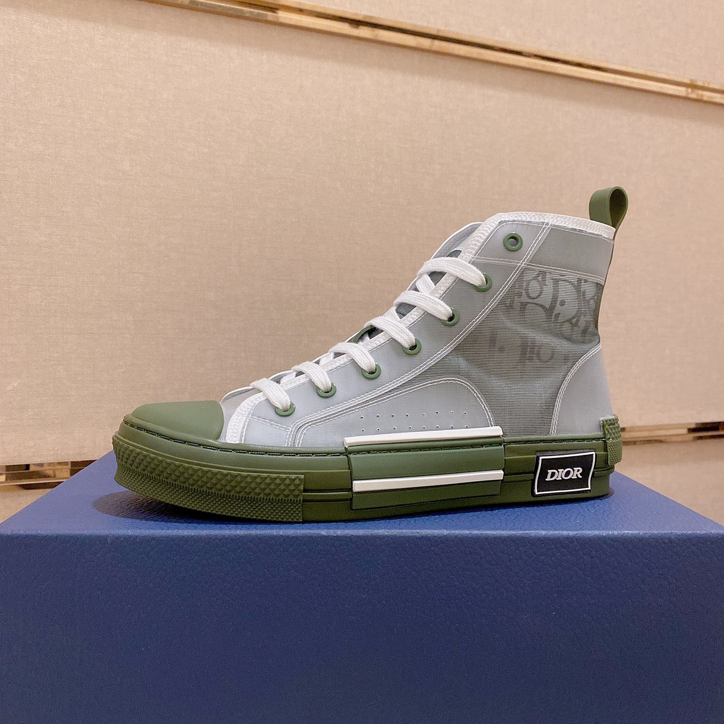 Dior B23 green high-top Shoes