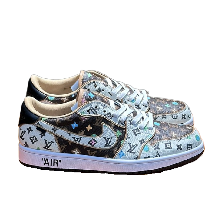 Louis Vuitton X Nike Co-Branded Casual Men's Sneakers