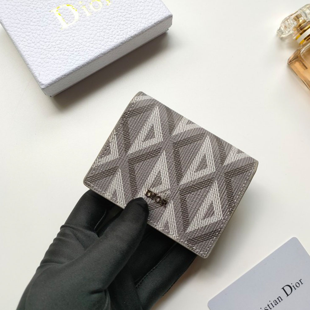 Dior Oblique Coin Card Holder Wallet