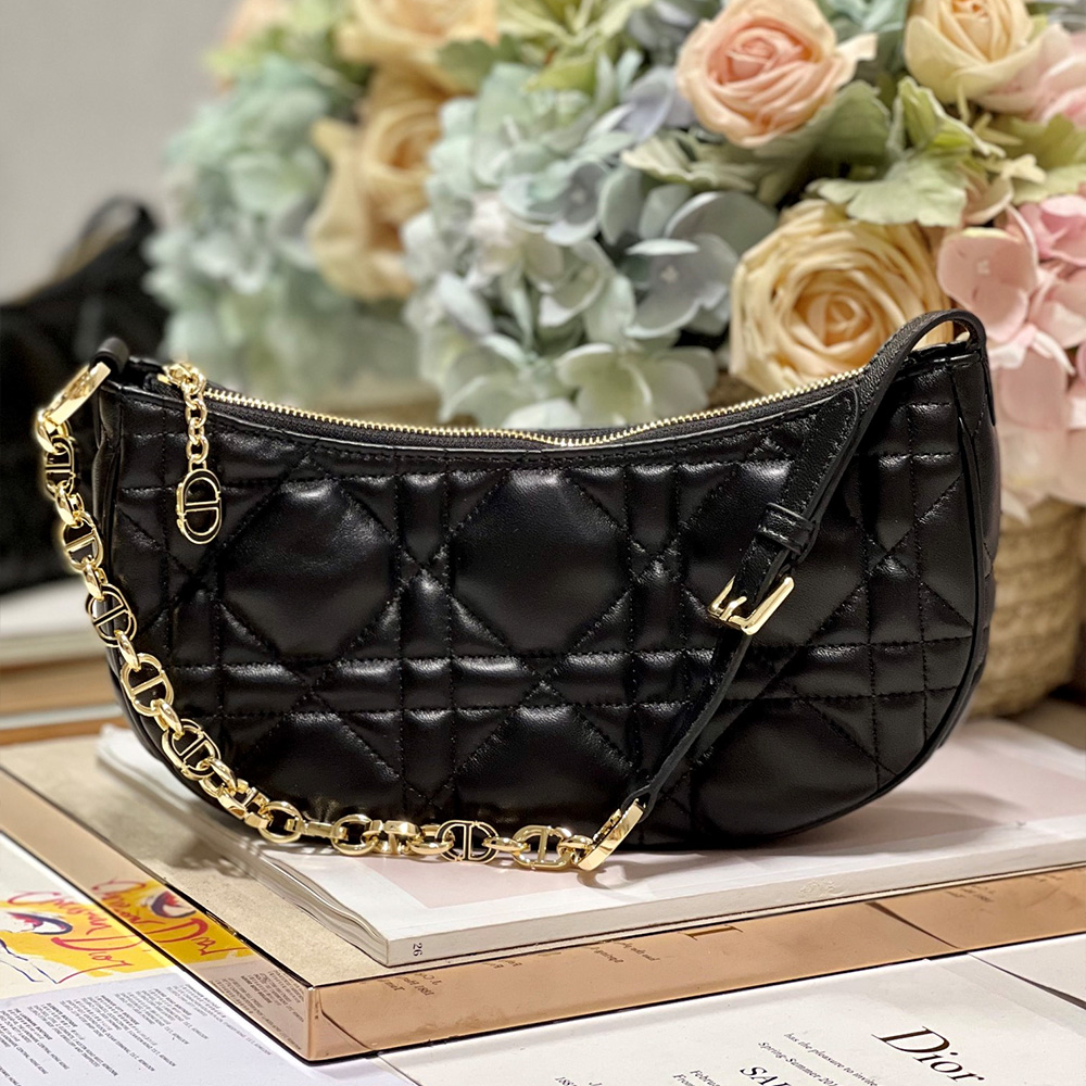 DIOR CD Lounge Half Moon Shoulder Bag