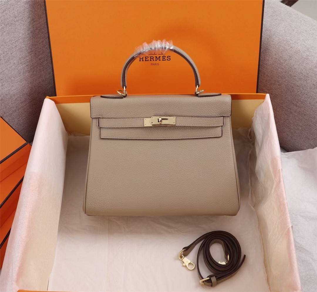 Hermes Kelly Gold Buckle Bag Hanbag-Togo