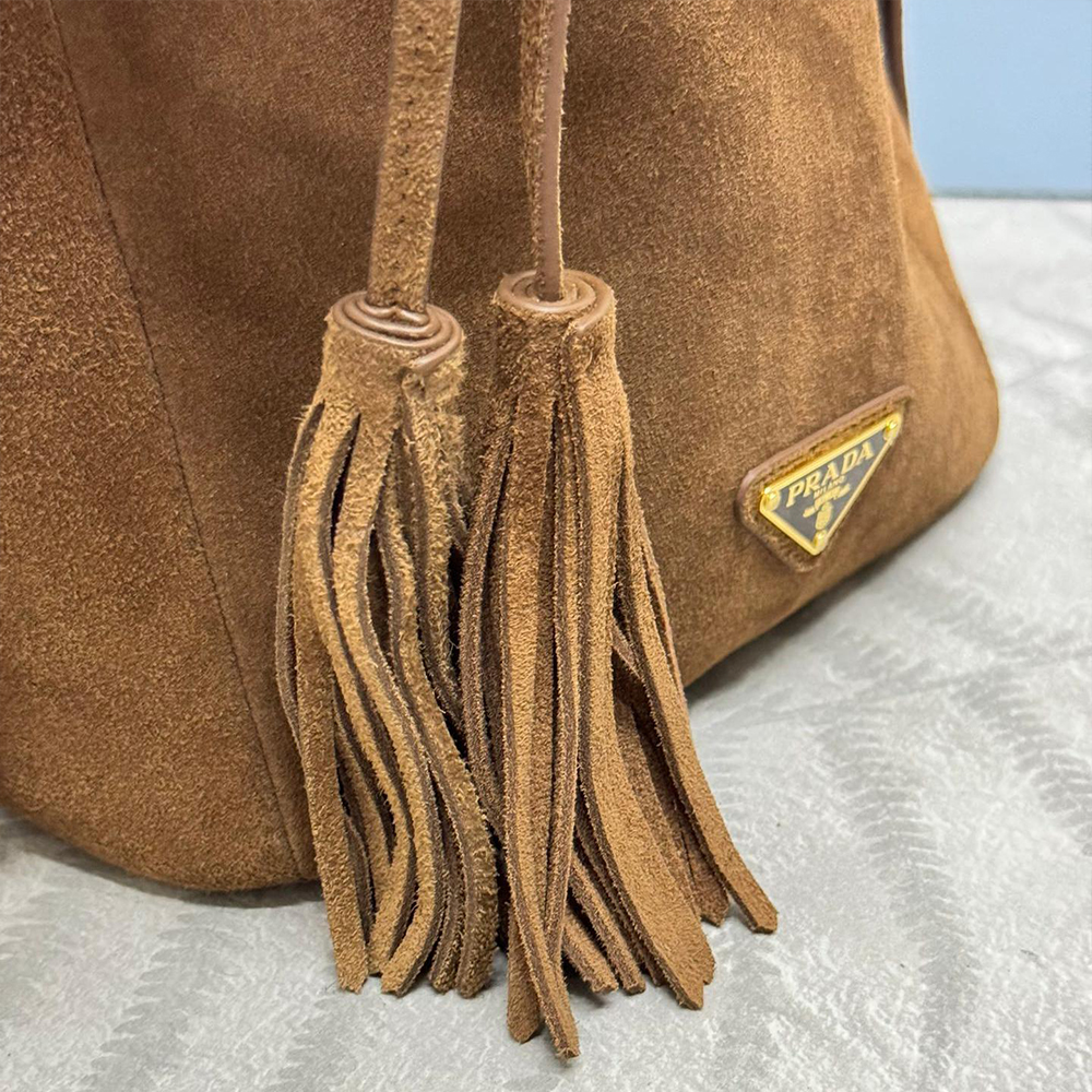 Prada Suede Bucket Bag