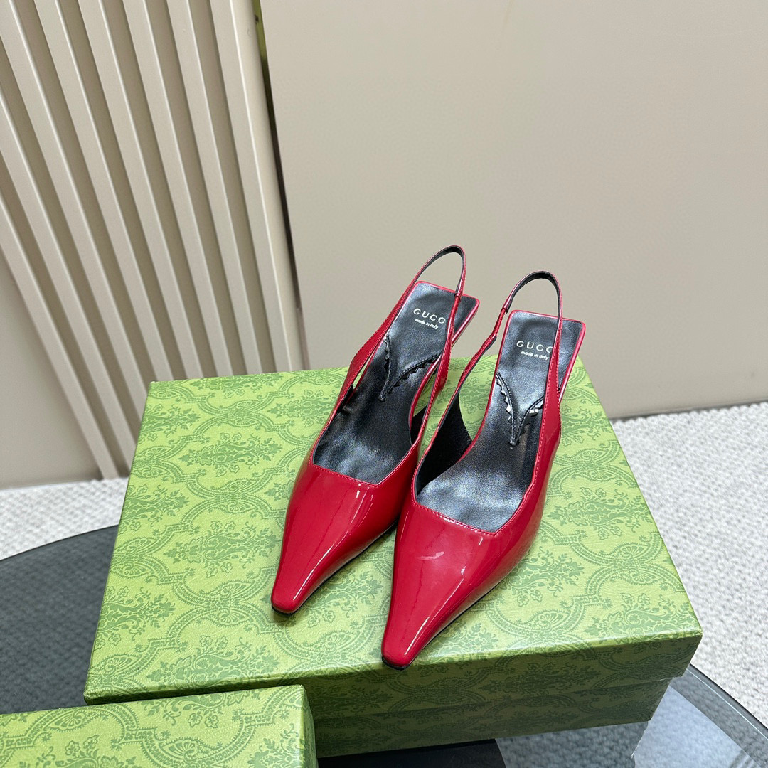 Gucci Square Toe Strappy Sandals Slide Sandal