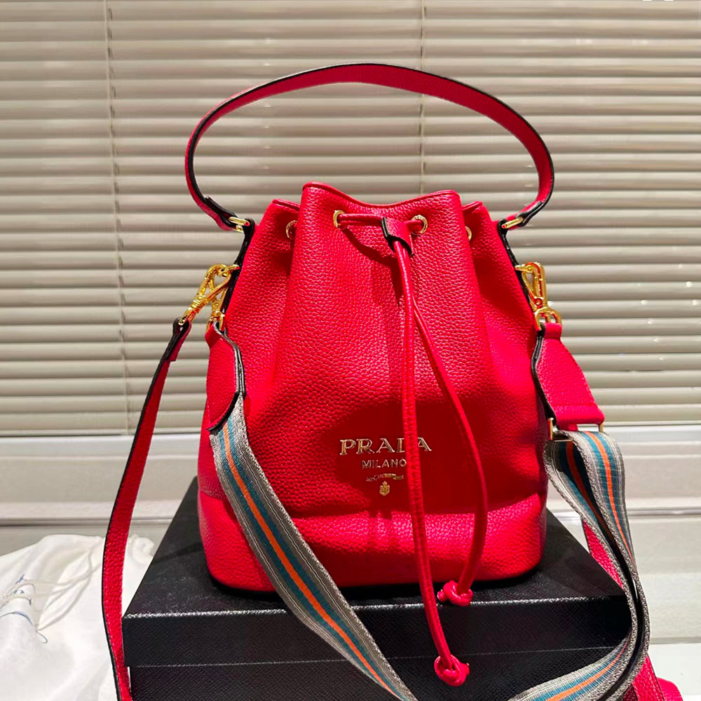 Prada Drawstring Cowhide Bag