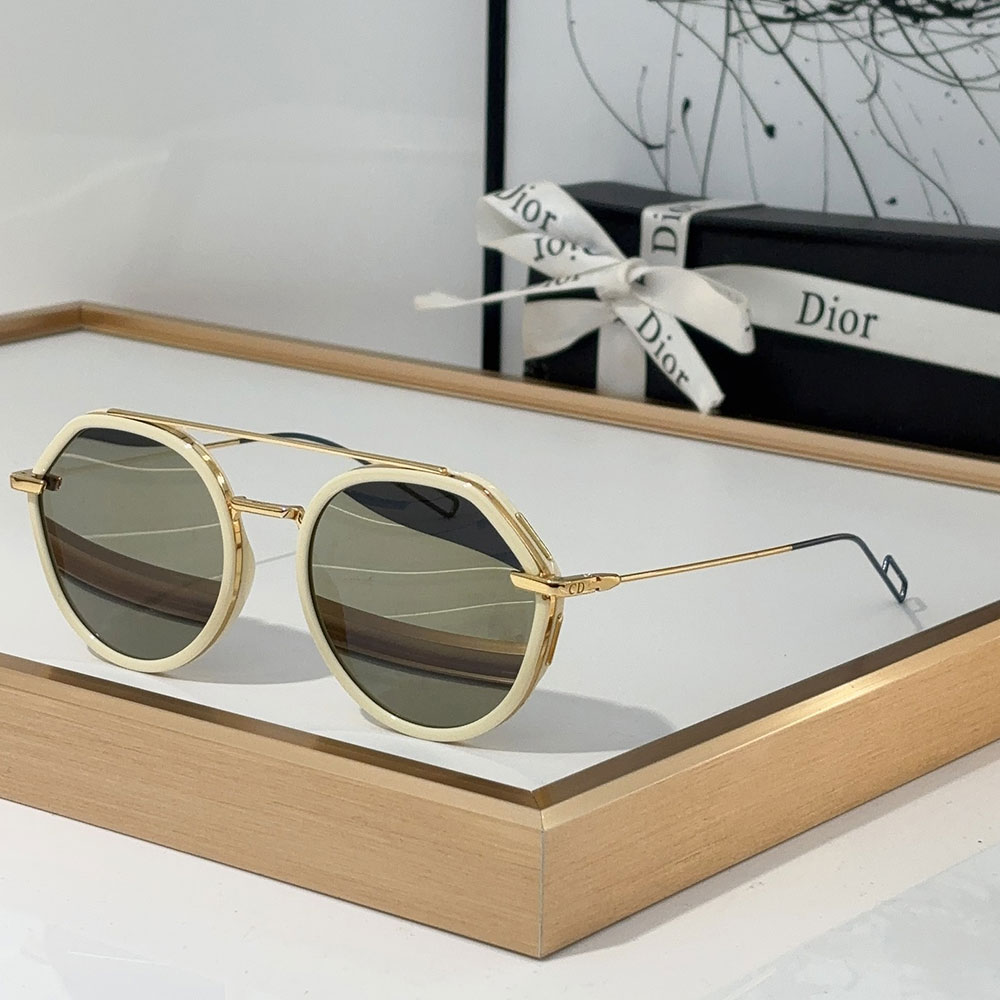 Dior Alloy Sunglasses With Reflective Frames