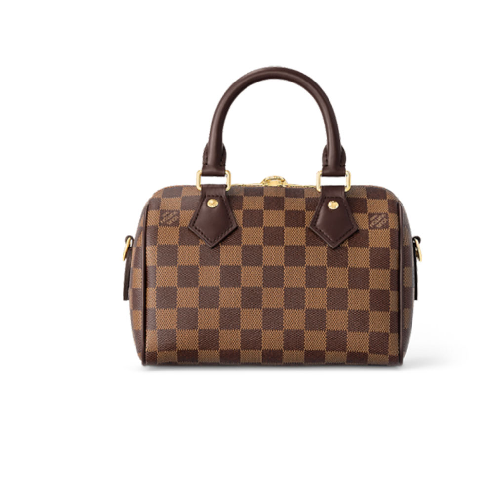 Louis Vuitton LV Speedy Bandoulière 20 Damier Ebene Women Handbag