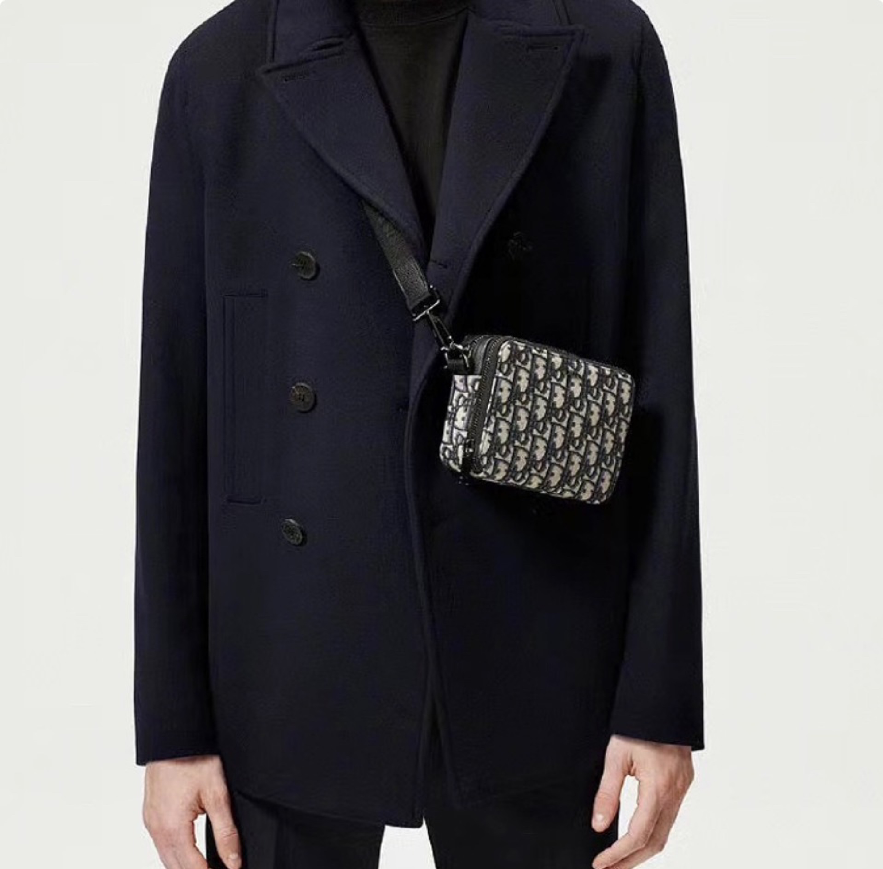 DIOR Oblique Classic Embroidery Crossbody Bag