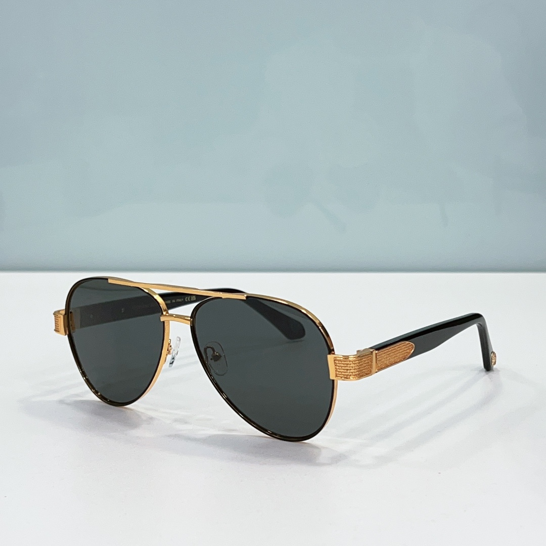 Saint Laurent YSL Solid Color Metal Frame Sunglasses