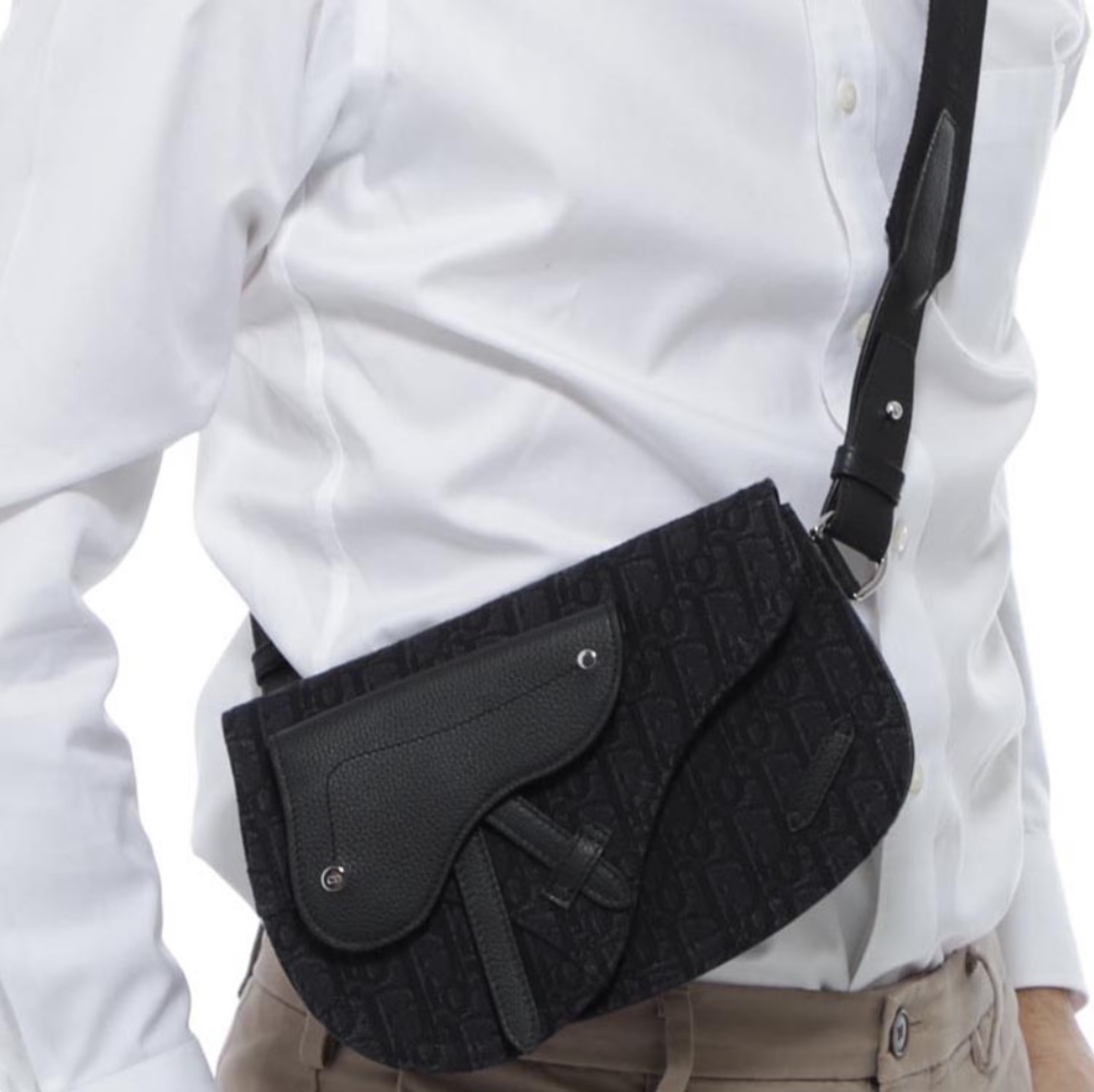 DIOR Saddle  Embroidery Crossbody Bag